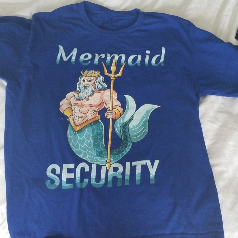Mens mermaid security shirt